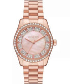 Michael Kors Lexington MK7444 Women's Pink Mother-of-Pearl Dial Rose Gold Stainless Steel Watch
