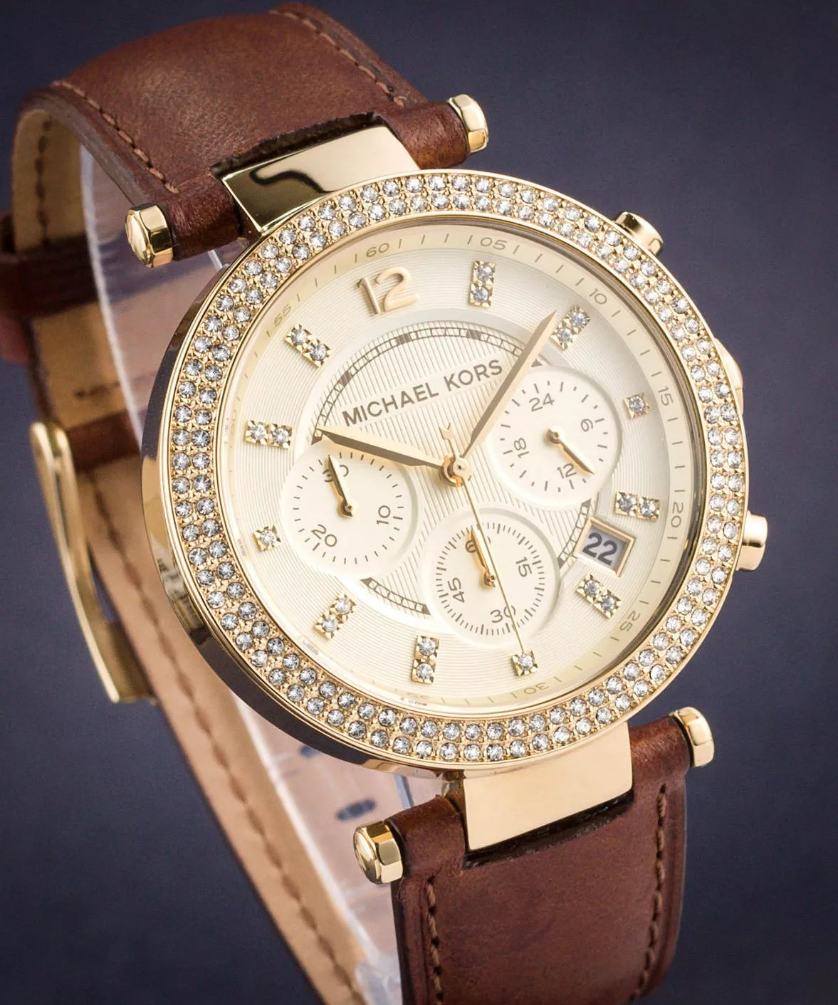 Back case of Michael Kors Parker MK2249 women's quartz watch