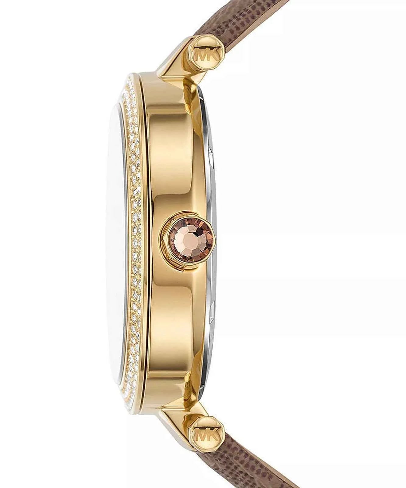Michael Kors Parker MK2973 Women's Gold Dial Brown PVC Watch