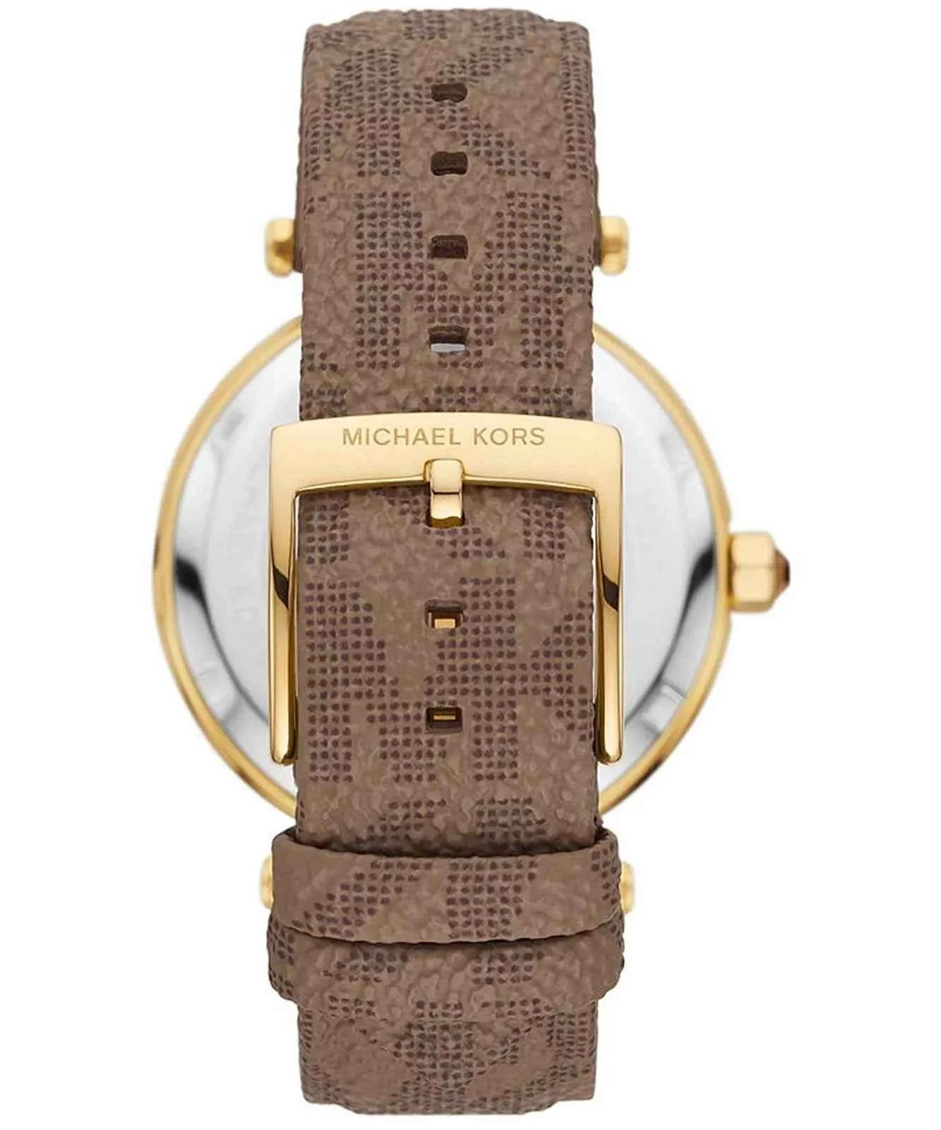 Michael Kors Parker MK2973 Women's Gold Dial Brown PVC Watch