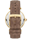 Michael Kors Parker MK2973 Women's Gold Dial Brown PVC Watch
