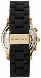 Michael Kors Runway MK5191 Women's Black Silicone Strap Watch