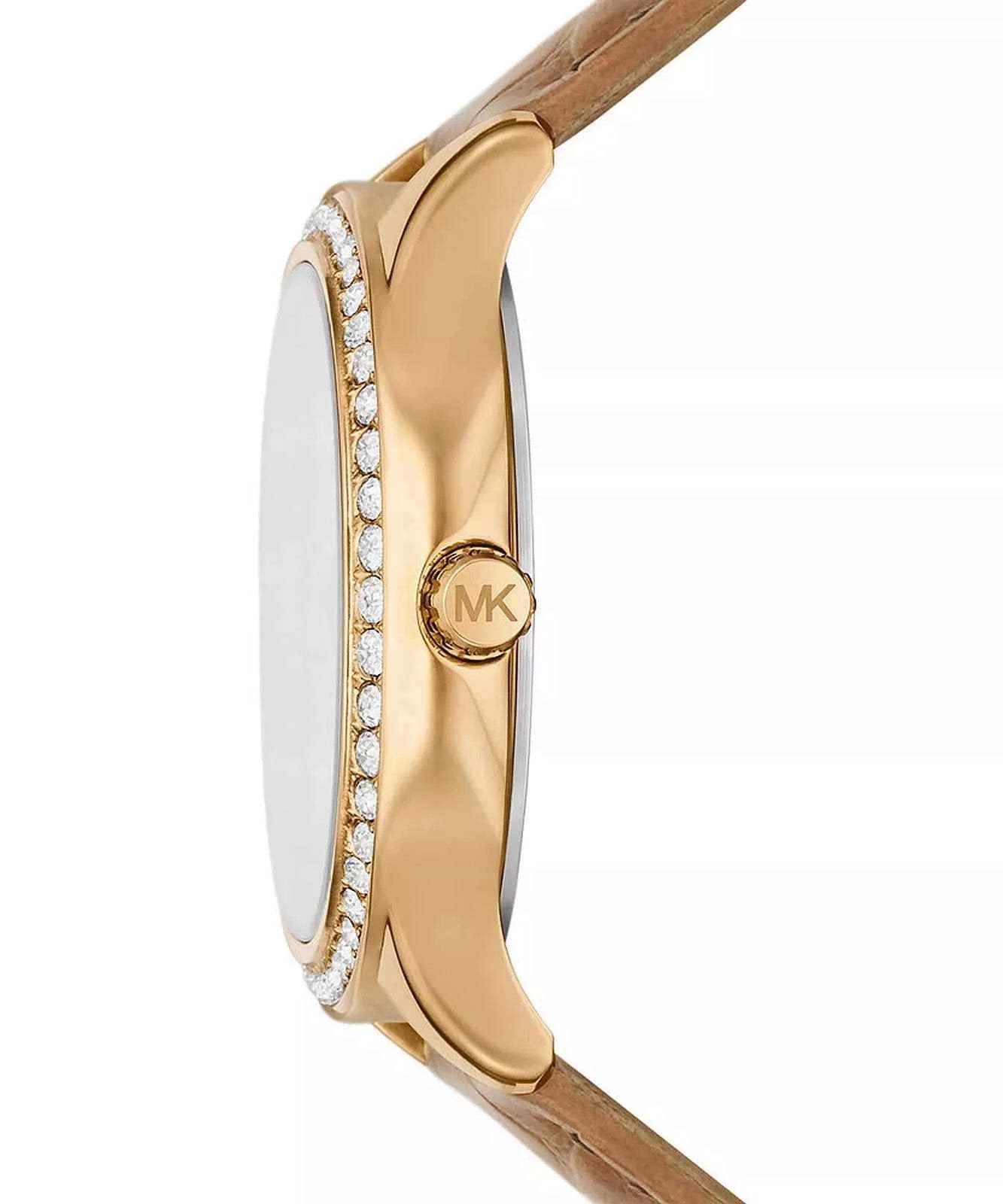 Michael Kors Sage MK4819 Women's Brown Leather Strap Watch