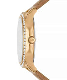 Michael Kors Sage MK4819 Women's Brown Leather Strap Watch