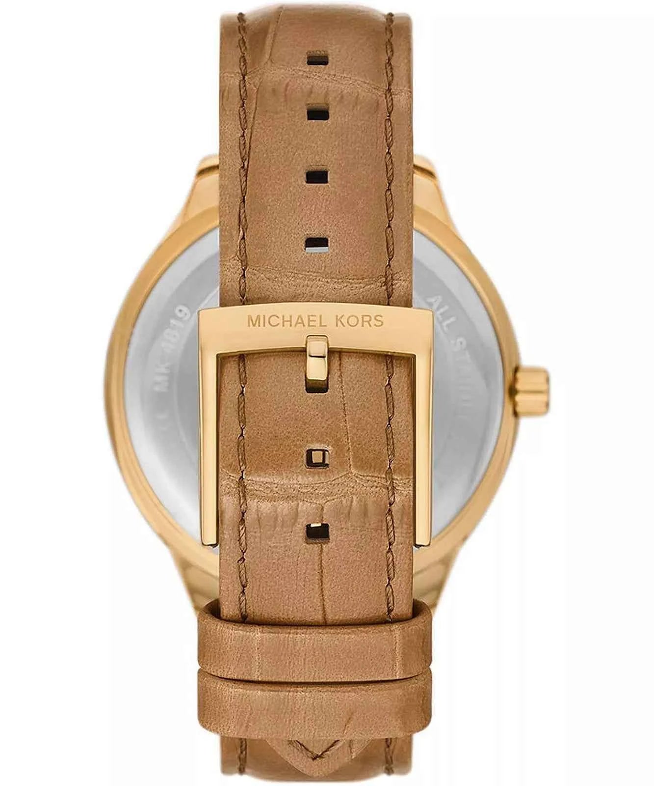 Michael Kors Sage MK4819 Women's Brown Leather Strap Watch