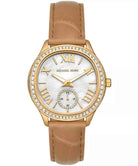 Michael Kors Sage MK4819 Women's Brown Leather Strap Watch