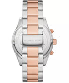 Back case of Michael Kors MK8913 quartz chronograph stainless steel wristwatch
