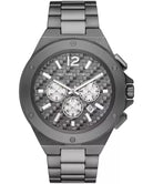 Michael Kors Lennox MK9102 men's gray dial chronograph watch front view