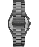 Back case of Michael Kors MK9118 quartz chronograph gray bracelet wristwatch