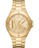 Michael Kors Lennox MK8939 men's gold dial gold stainless steel watch front view