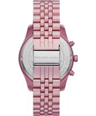 Back case of Michael Kors MK8792 quartz chronograph pink wristwatch