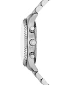 Michael Kors MK1091SET chronograph watch gift set with stainless steel bracelet