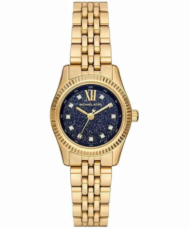 Michael Kors Petite Lexington MK4802 Women's Blue Dial Stainless Steel Watch