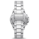 Back case of Michael Kors MK8977 quartz chronograph stainless steel bracelet watch