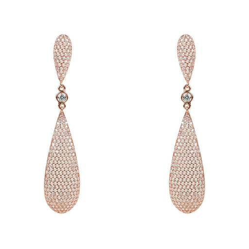 Latelita Coco`s Long Drop Earrings Rosegold - Luxverse