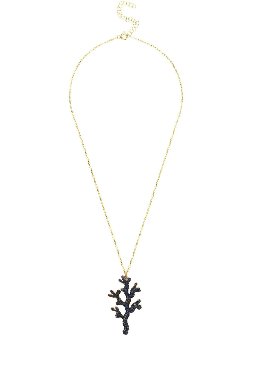 Coral Reef Necklace Blue CZ - Luxverse
