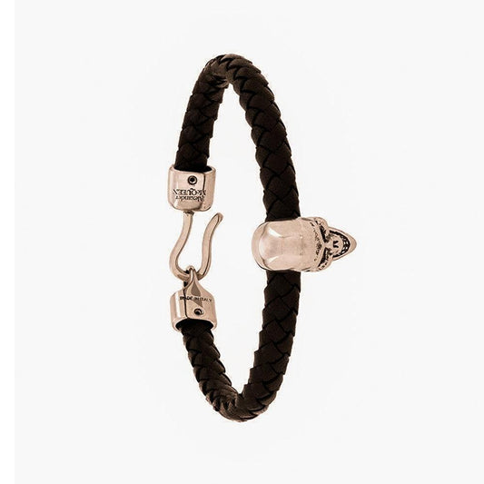 Alexander McQueen Skull Woven Strap Bracelet