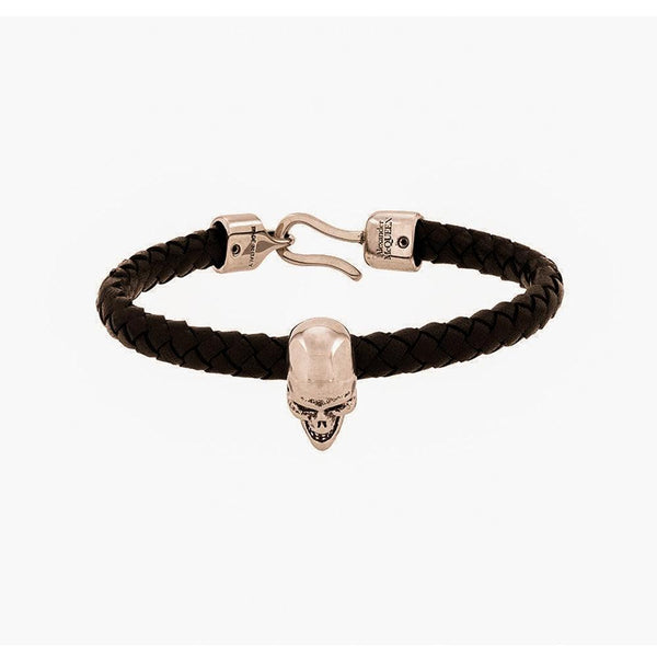 Alexander McQueen Braided Skull Bracelet