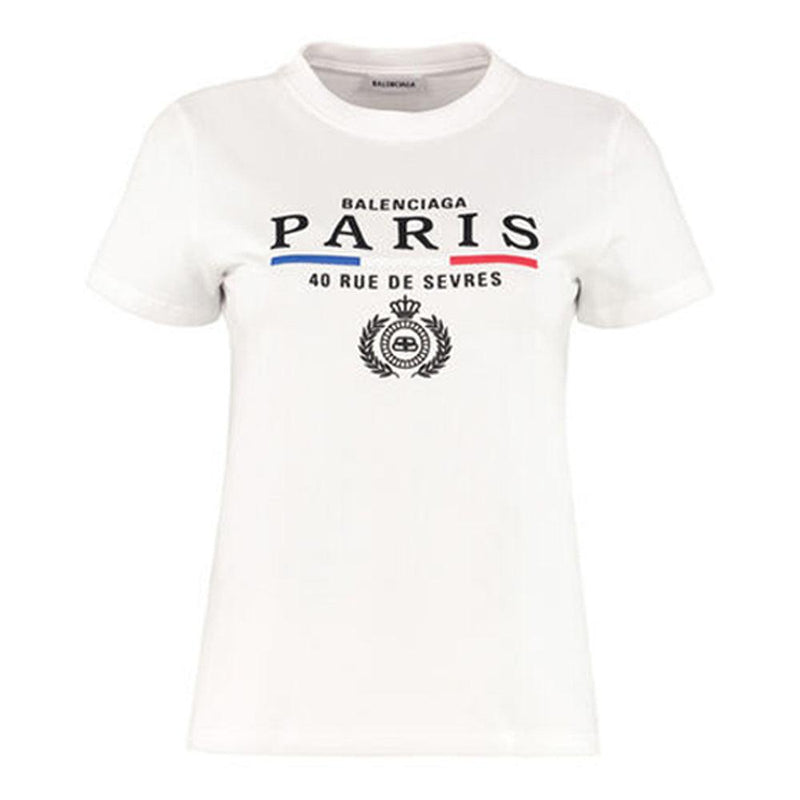 Balenciaga Dirty Paris printed cotton Tshirt  Harvey Nichols