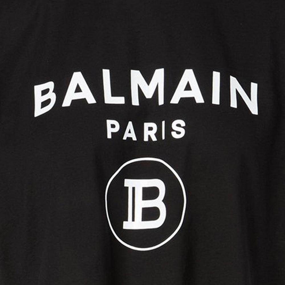 Balmain Cropped Logo T-Shirt