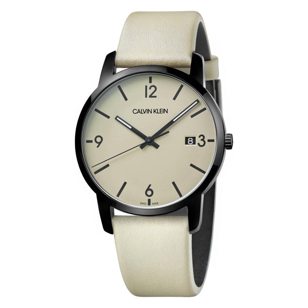 Calvin Klein City Quartz Beige Dial Men's Watch K2G2G4GK
