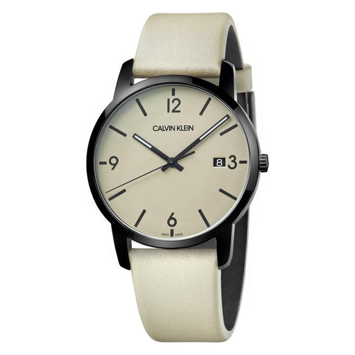 Calvin Klein City Quartz Beige Dial Men's Watch K2G2G4GK