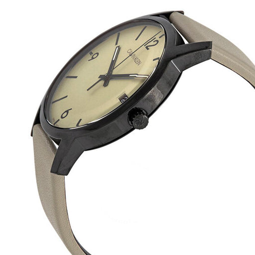 Calvin Klein City Quartz Beige Dial Men's Watch K2G2G4GK