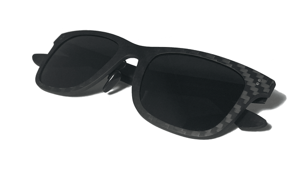 Full Carbon Fibre Sunglasses | Polarised Midnight Black - Luxverse