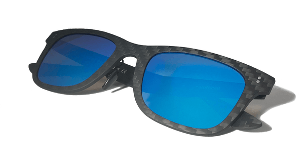 Full Carbon Fibre Sunglasses | Polarised Sky Blue - Luxverse