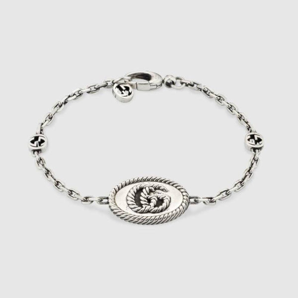 Gucci Silver Double G Bracelet YBA627749001017 - Luxverse