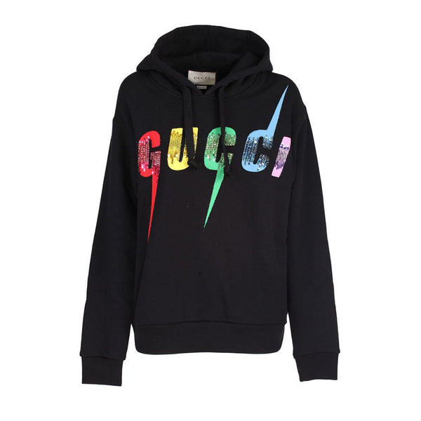 Gucci Logo Blade Graphic Oversized Hoodie - Luxverse
