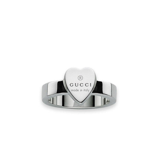 Gucci Trademark Heart Ring in Silver - Luxverse