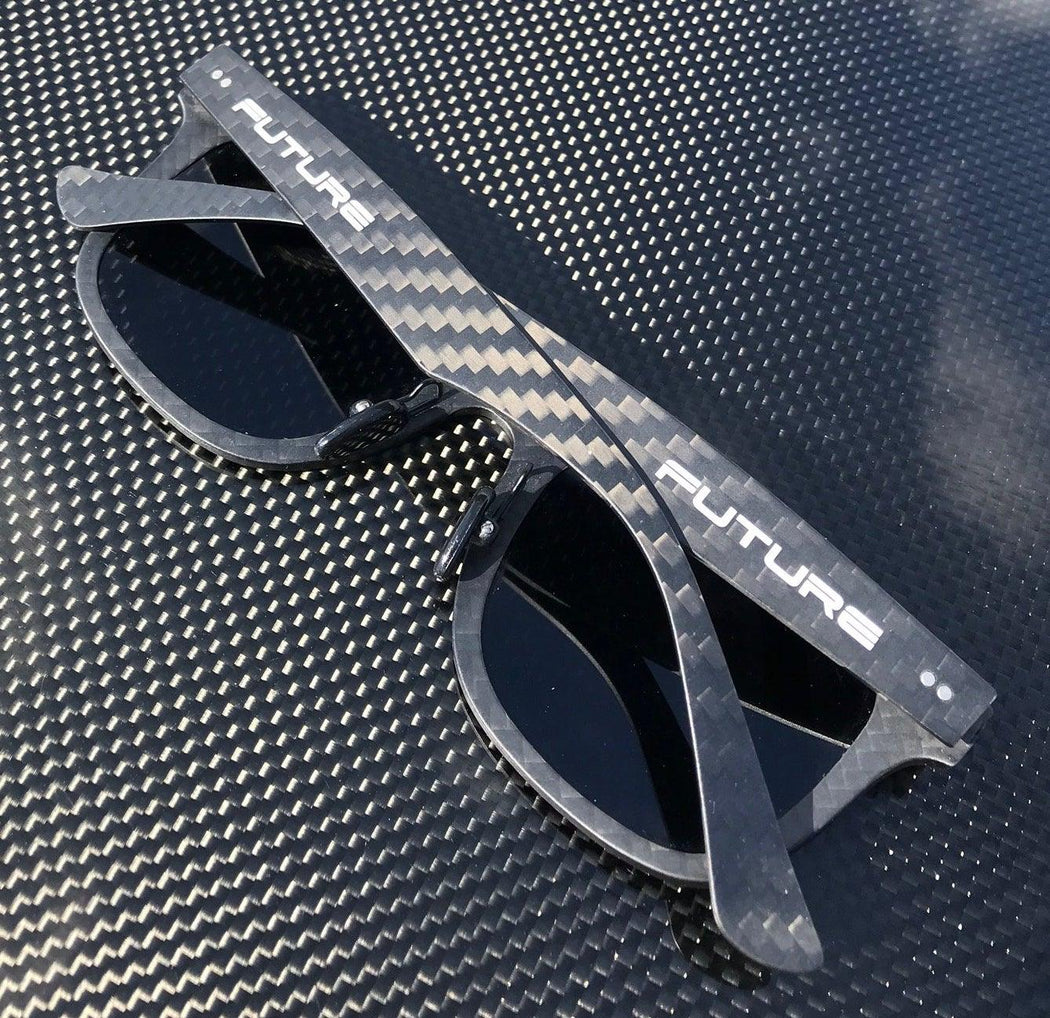 Full Carbon Fibre Sunglasses | Polarised Midnight Black - Luxverse