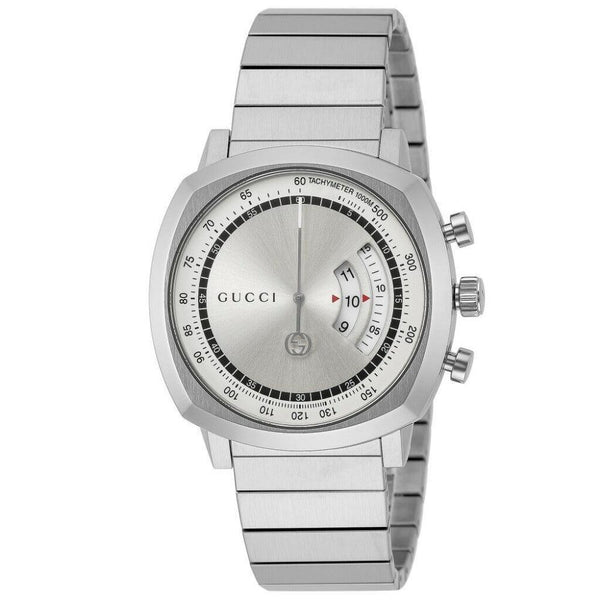 Grip Stainless Steel Silver Chronograph Dial Bracelet Watch YA157302 - Luxverse