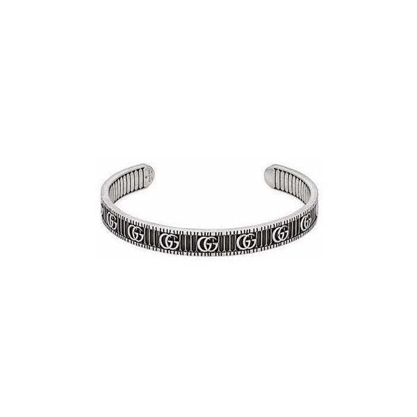 Gucci GG Marmont Bracelet with Double G in Silver YBA551903001019 - Luxverse