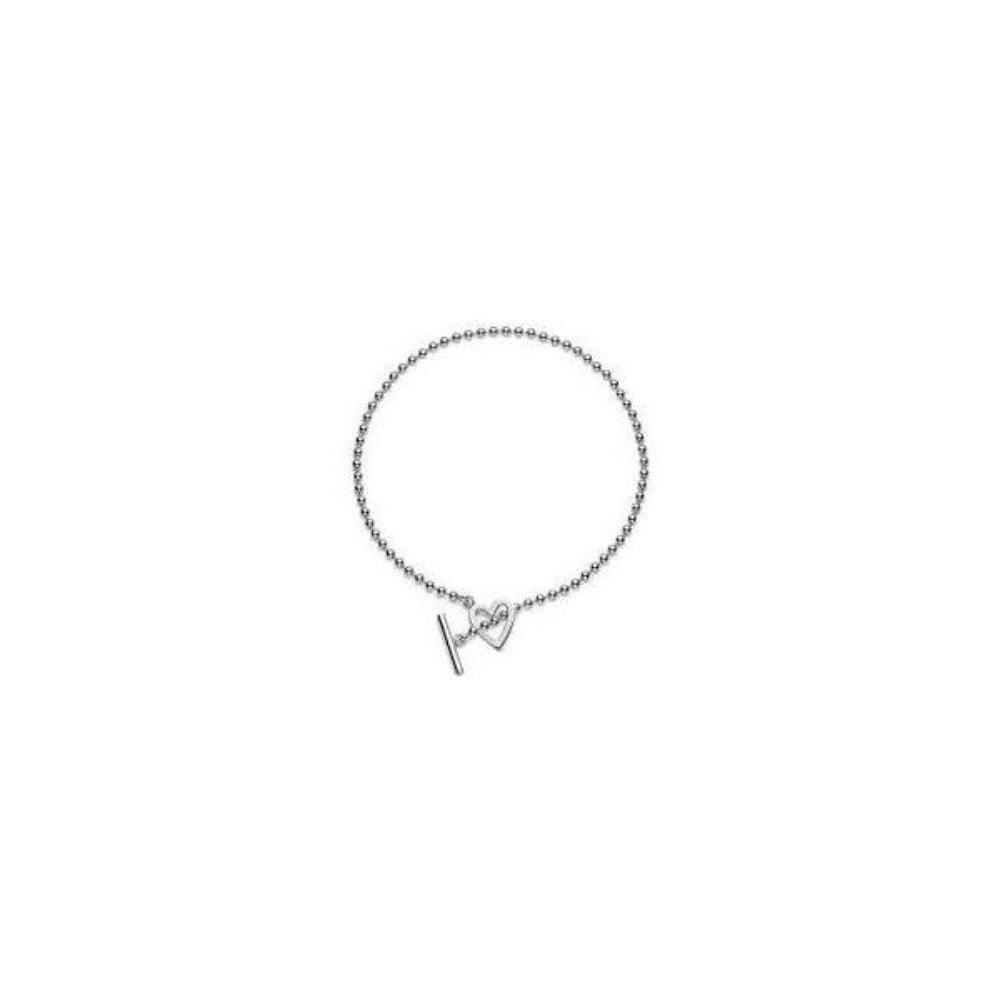 Gucci Toggle Heart Sterling Silver Necklace - Luxverse