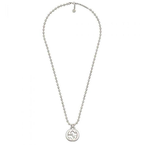 Gucci Silver GG Beaded Necklace YBB47921700100U - Luxverse
