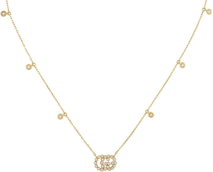 Gucci GG Running Necklace with Diamonds YBB481624001 - Luxverse