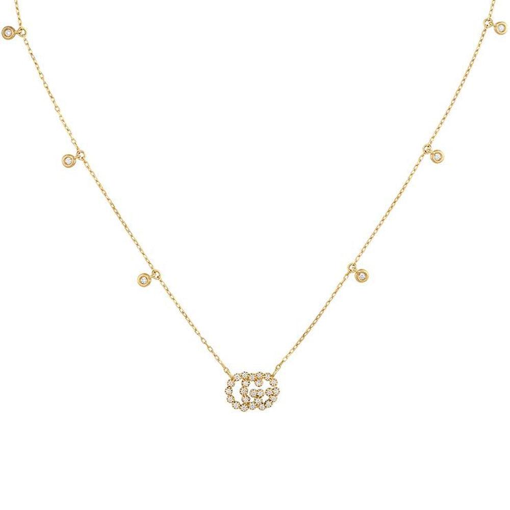 Gucci GG Running Necklace with Diamonds YBB481624001 - Luxverse