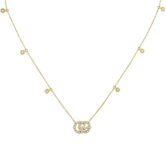 Gucci GG Running Necklace with Diamonds YBB481624001 - Luxverse