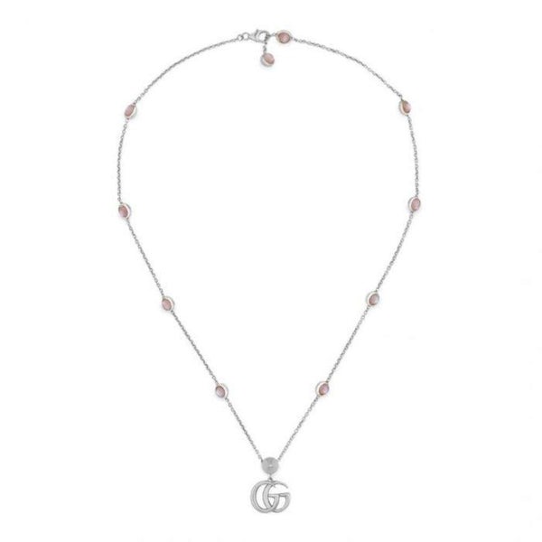 Gucci Double G Marmont Flower Pendant Necklace YBB52739900200U - Luxverse