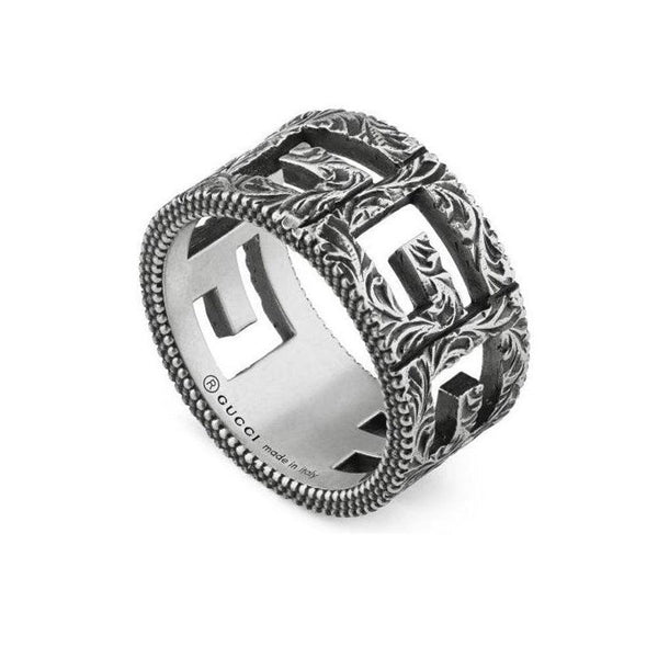 Gucci Silver ring with Square G YBC551918001016 - Luxverse
