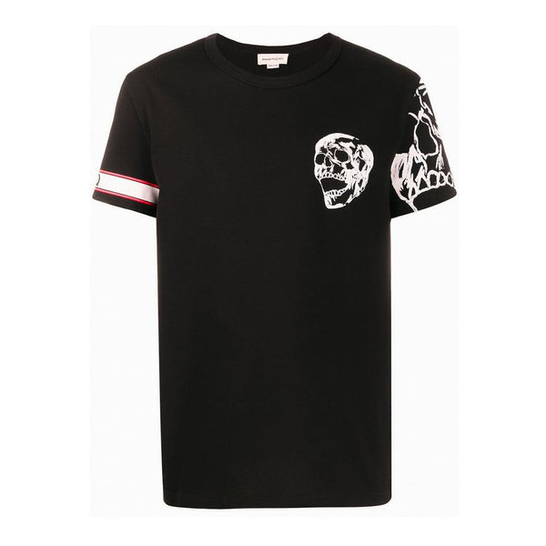 Alexander McQueen Biker Graphic Black T-shirt