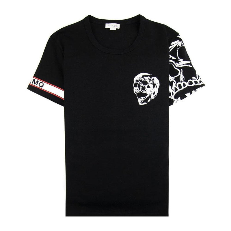 Alexander McQueen Biker Graphic Black T-shirt