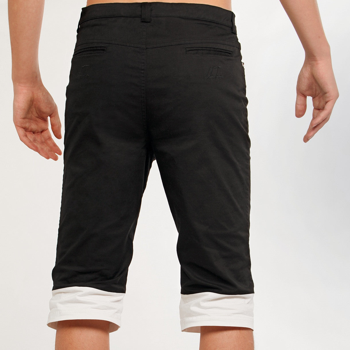 Uwi Twins Men's Black & White Shorts