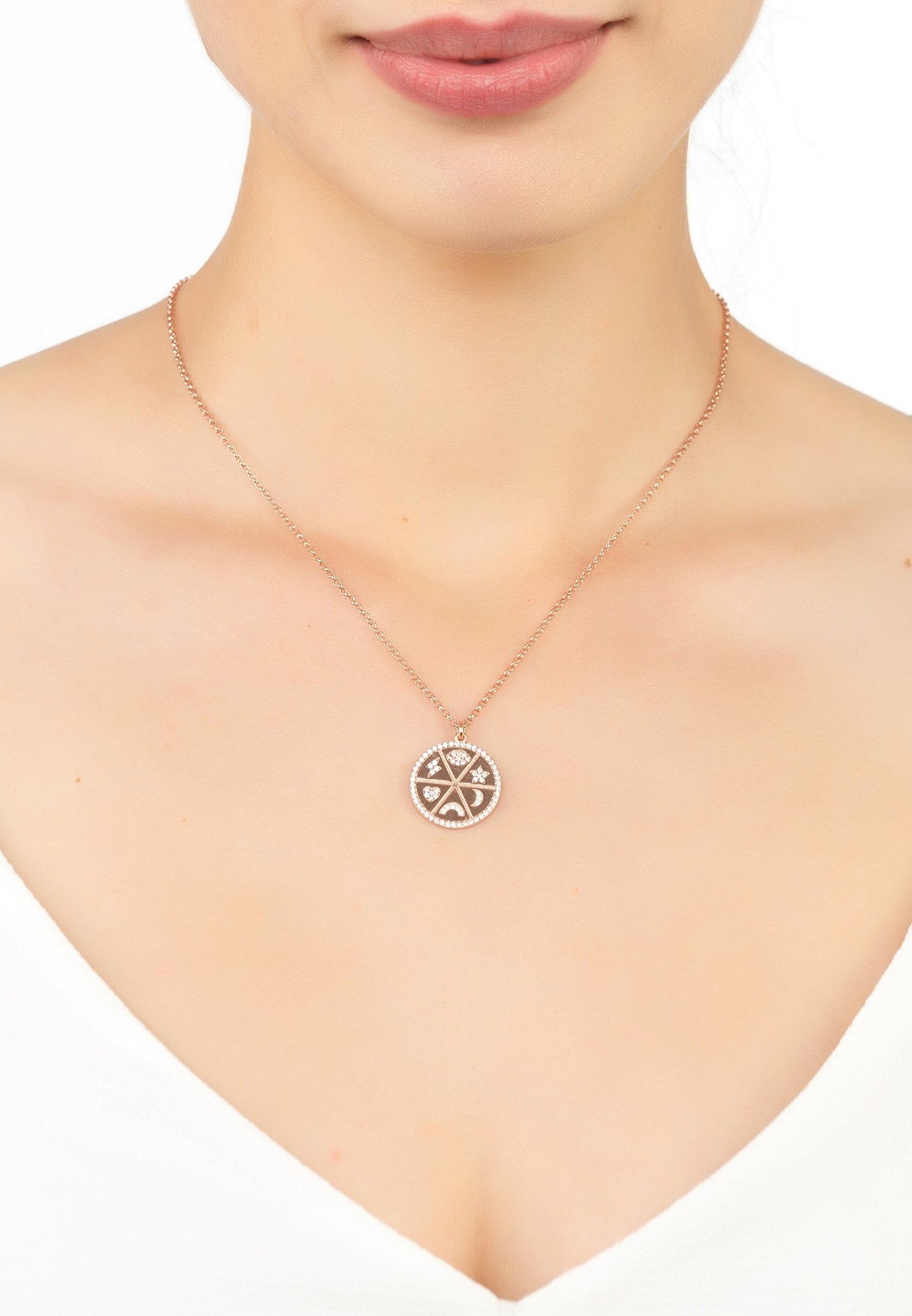 Talisman Necklace Rosegold