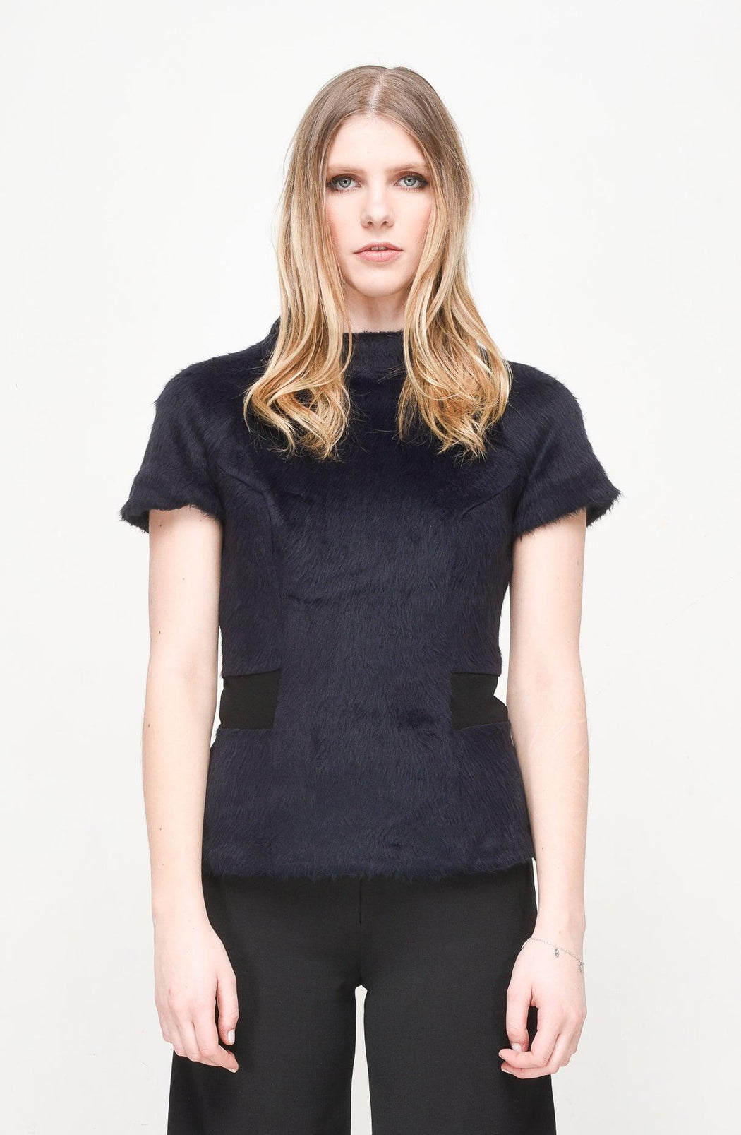 EON PARIS Faux Fur Ribe Top - Luxverse