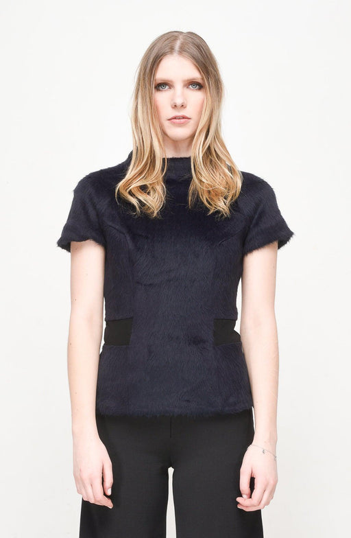 EON PARIS Faux Fur Ribe Top - Luxverse
