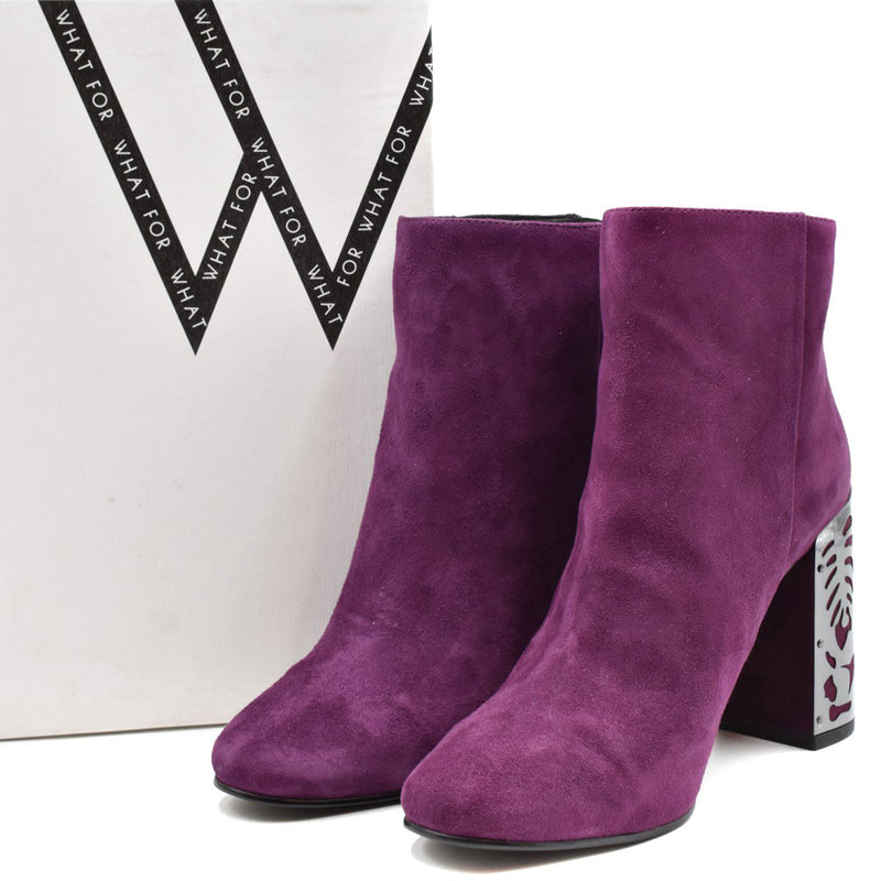 What For Burgundy Bootie